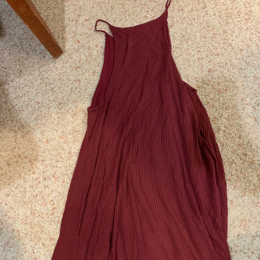 Red tank top dress